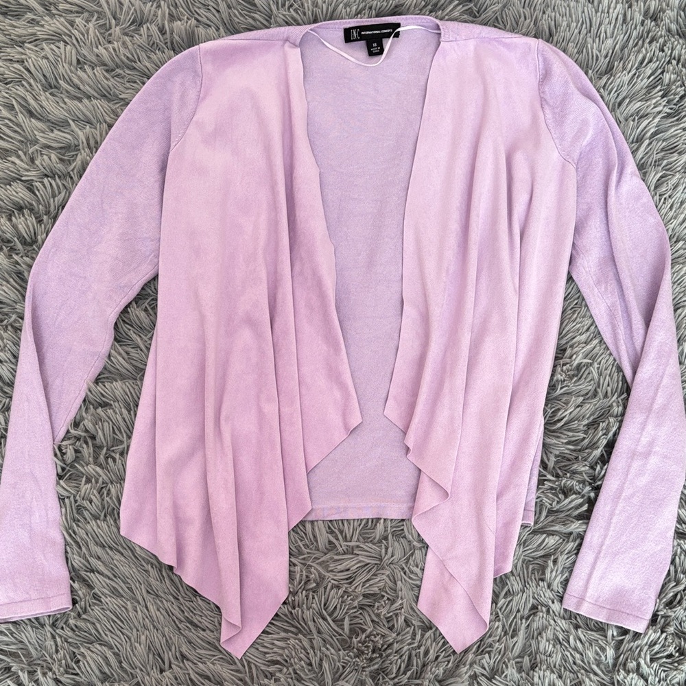 INC International Concepts Pastel Spring Lavender Cardigan
